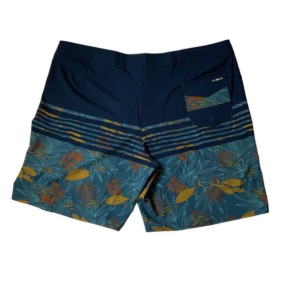 Salty Crew Floral Swim Trunk Men 44 Drawstring Summer Tropical Beachy Boardshort - Picture 2 of 12